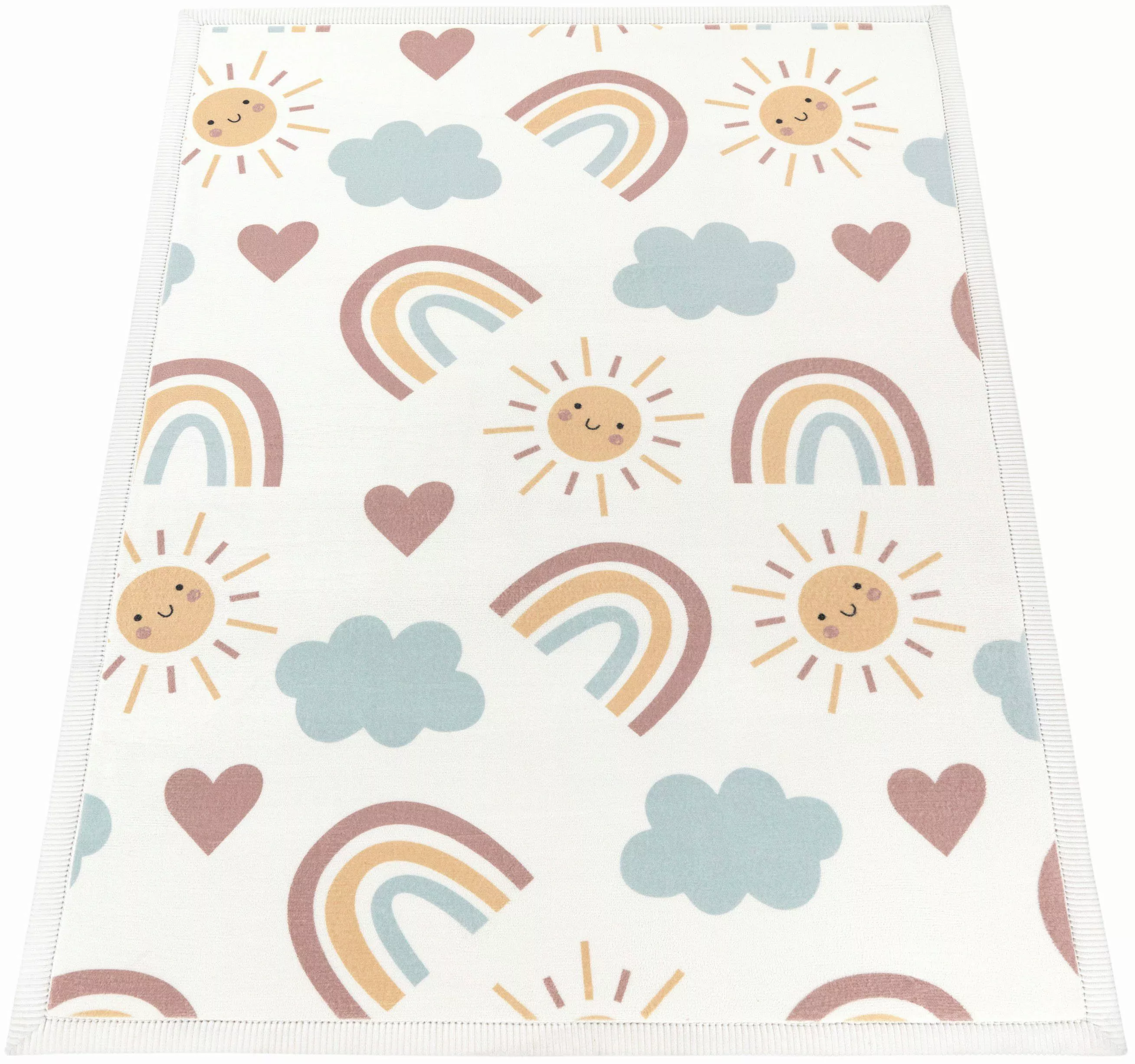 Paco Home Kinderteppich »Emilia 352«, rechteckig, 24 mm Höhe, Kurzflor, Son günstig online kaufen