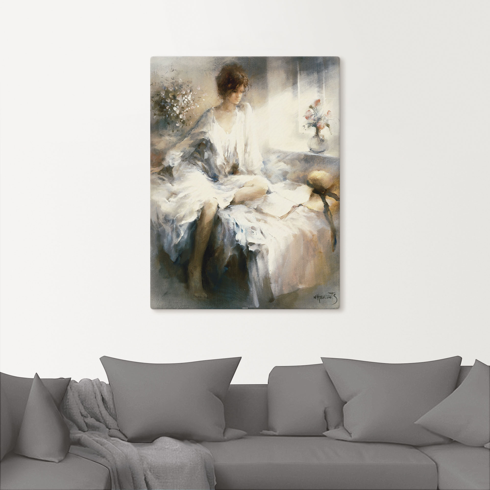 Artland Wandbild "Meditation", Frau, (1 St.), als Leinwandbild, Poster in v günstig online kaufen