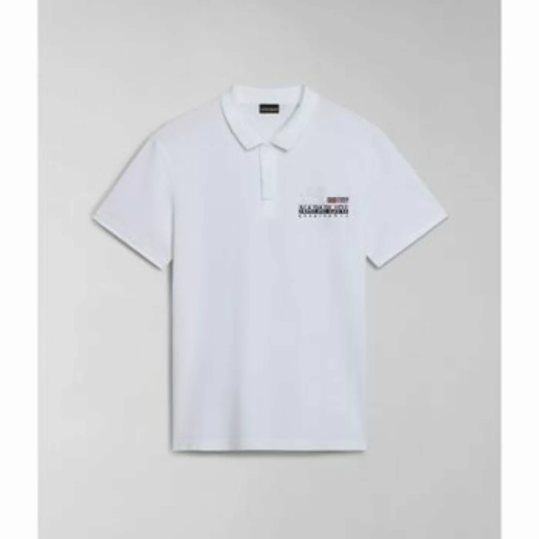 Napapijri  T-Shirts & Poloshirts E-COLVILLE NP0A4HPX-002 BRIGHT WHITE günstig online kaufen