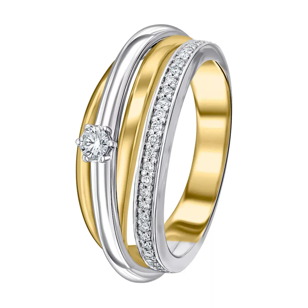 ONE ELEMENT Diamantring "0,18 ct Diamant Brillant Ring aus 585 Gelbgold", D günstig online kaufen