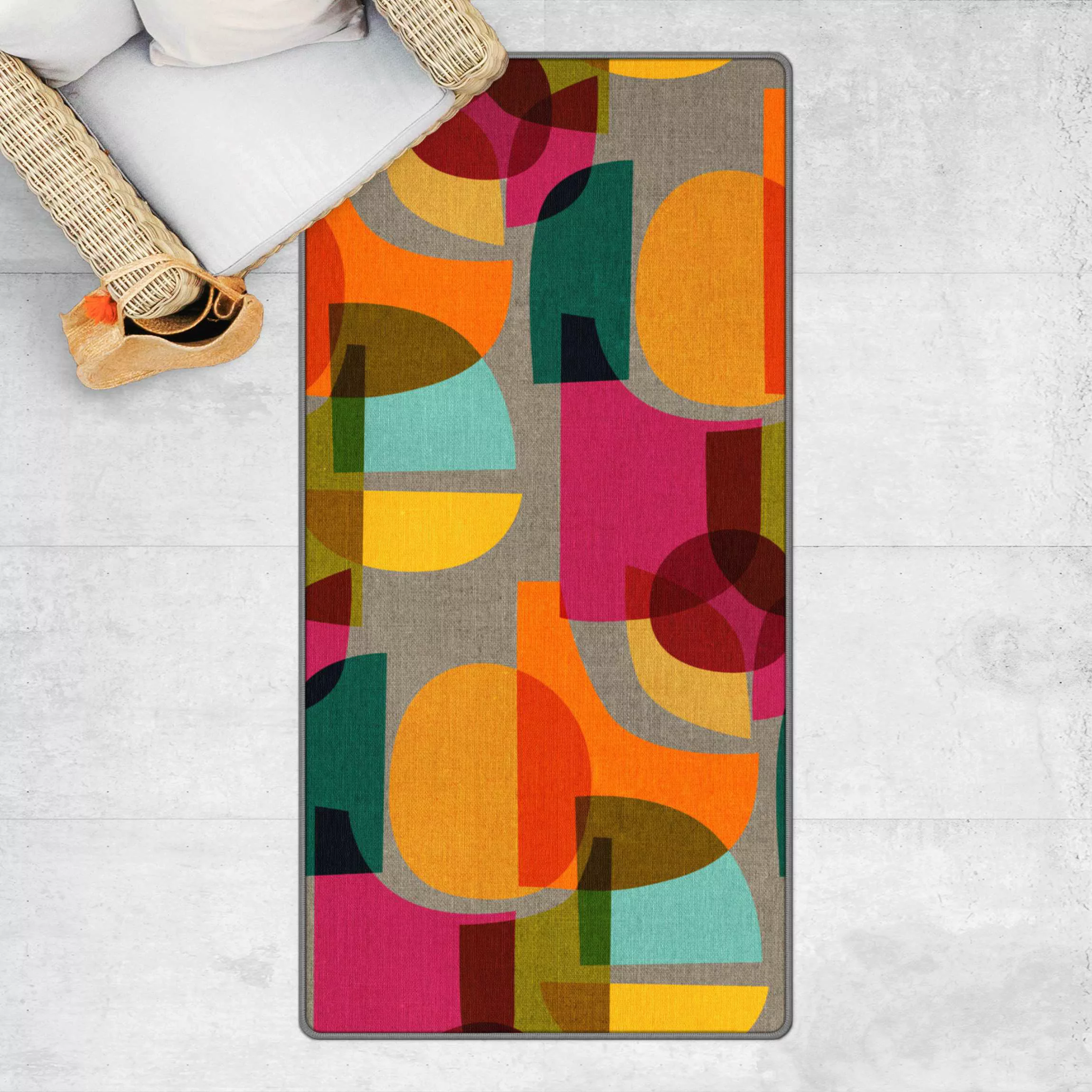 Teppich Mid Century Kaleidoskop günstig online kaufen