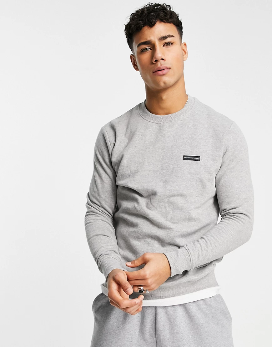 Good For Nothing – Basic-Sweatshirt in Kalkgrau günstig online kaufen