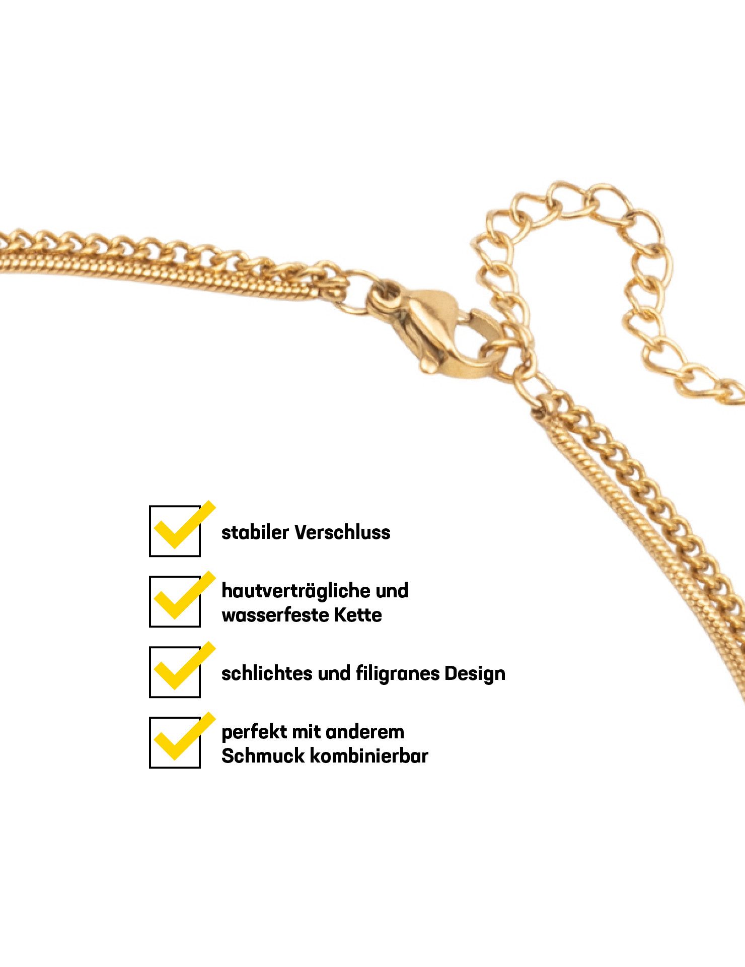 Lobstein & Söhne Gliederkette Damen Halskette günstig online kaufen