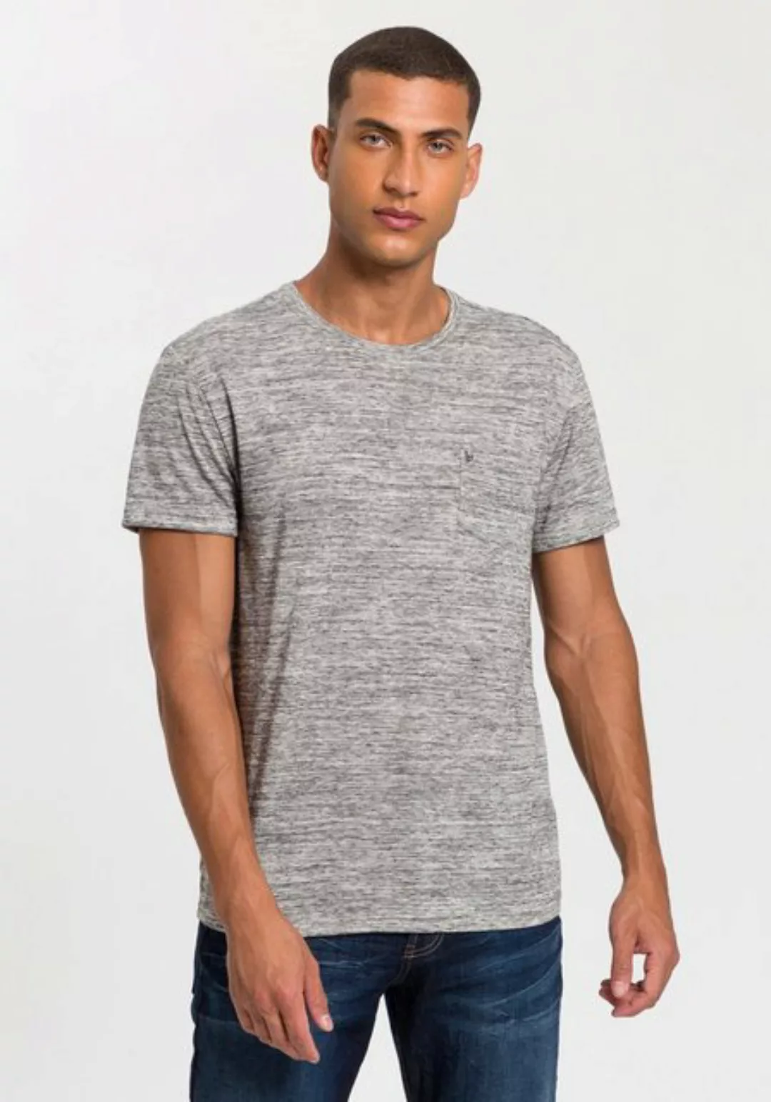 Bruno Banani T-Shirt, Kurzarm, Slim Fit, unifarben, Rundhalsausschnitt günstig online kaufen