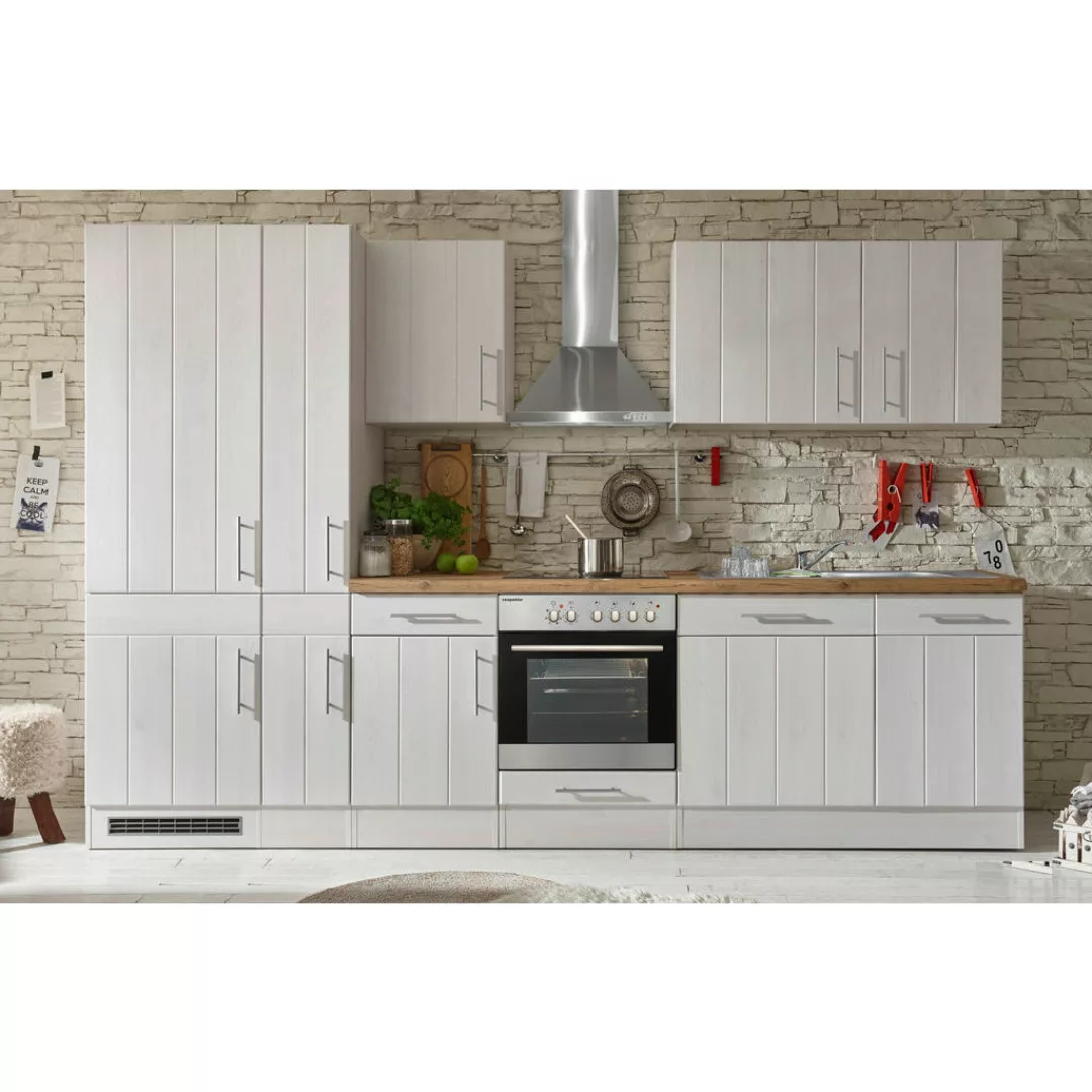 Respekta Küchenblock Premium weiß matt B/H/T: ca. 310x211x60 cm günstig online kaufen