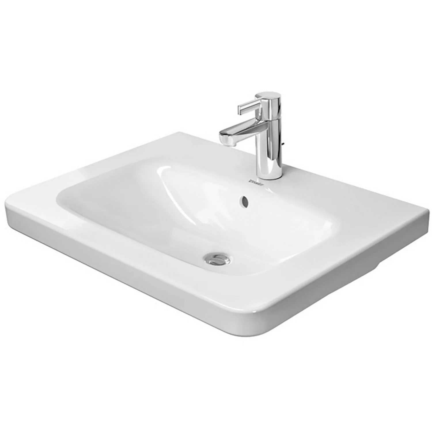 Duravit Möbelwaschbecken DuraStyle 65 cm Weiß WonderGliss mit 1 Hahnloch günstig online kaufen