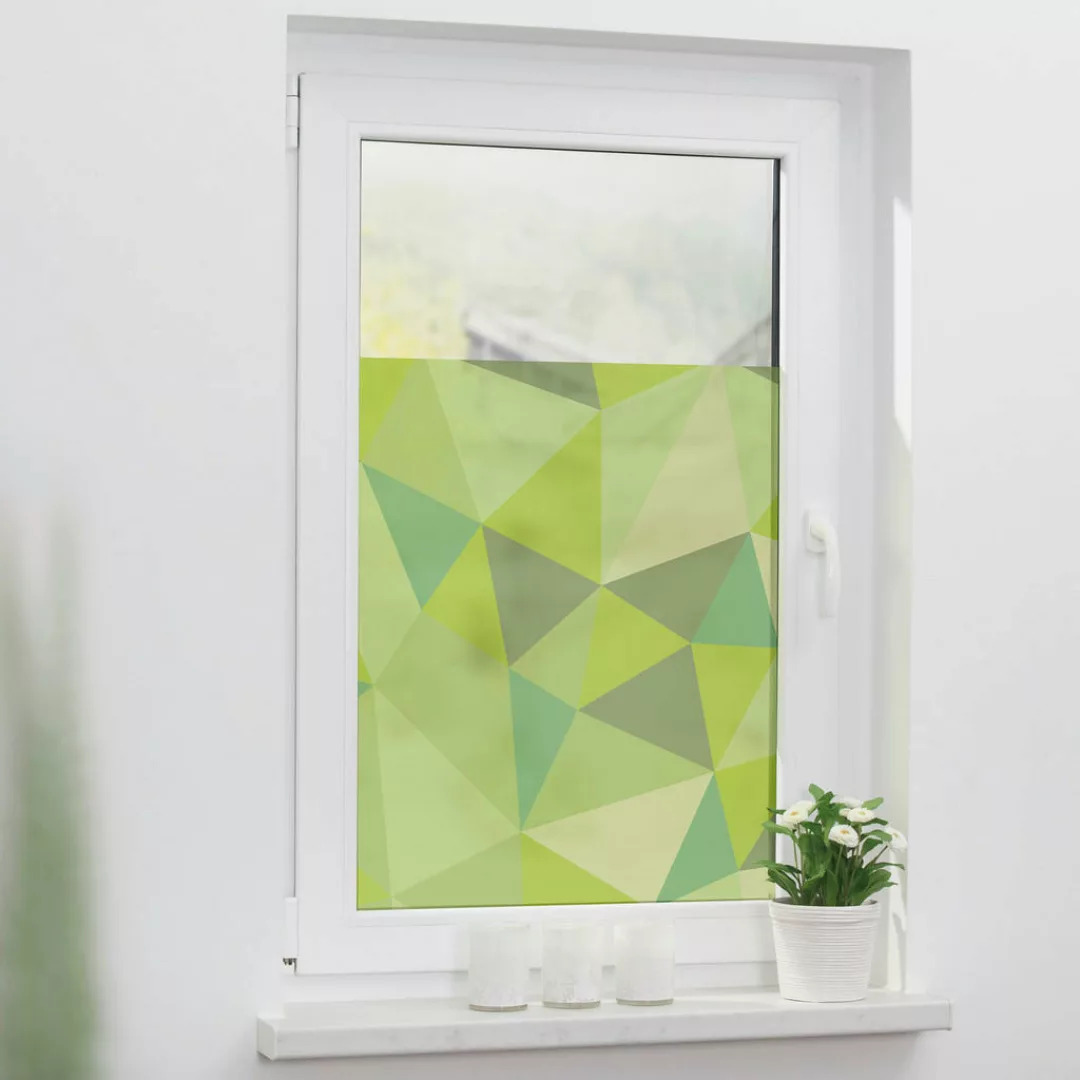 LICHTBLICK ORIGINAL Fensterfolie »Pattern Dreiecke«, 1 St., blickdicht, str günstig online kaufen