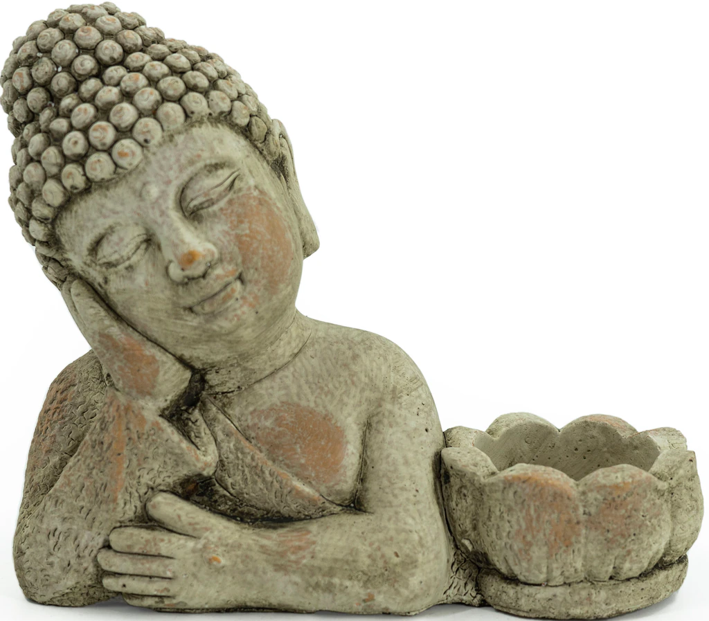 NOOR LIVING Kerzenhalter "Buddha", (1 St.), aus Zement günstig online kaufen