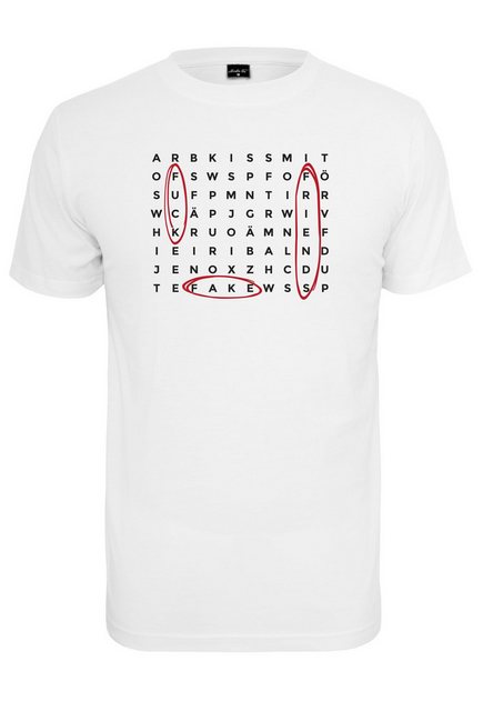 MisterTee T-Shirt MisterTee Herren Crossword Tee (1-tlg) günstig online kaufen