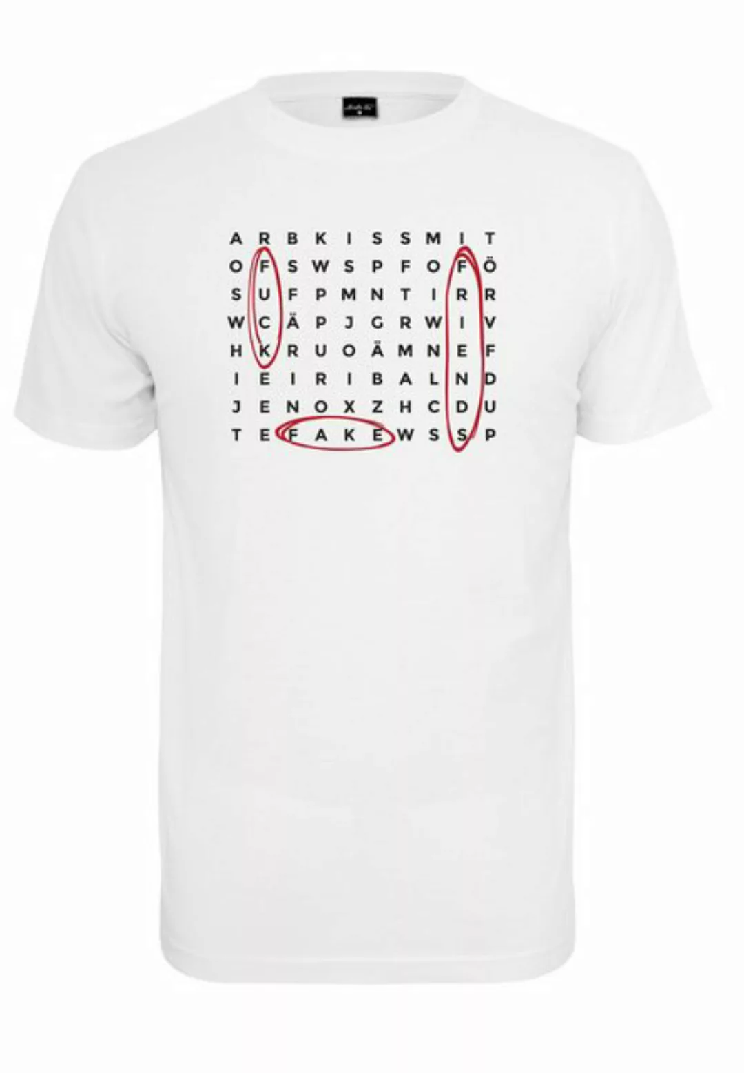 MisterTee T-Shirt MisterTee Herren Crossword Tee (1-tlg) günstig online kaufen