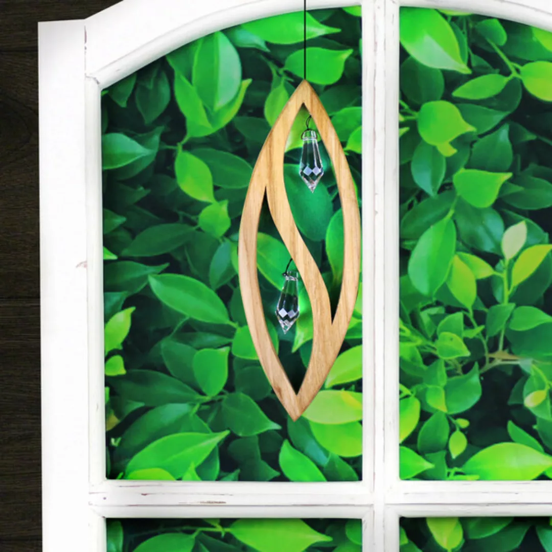 Fensterdeko Aus Holz, Fakos Mit Kristall günstig online kaufen