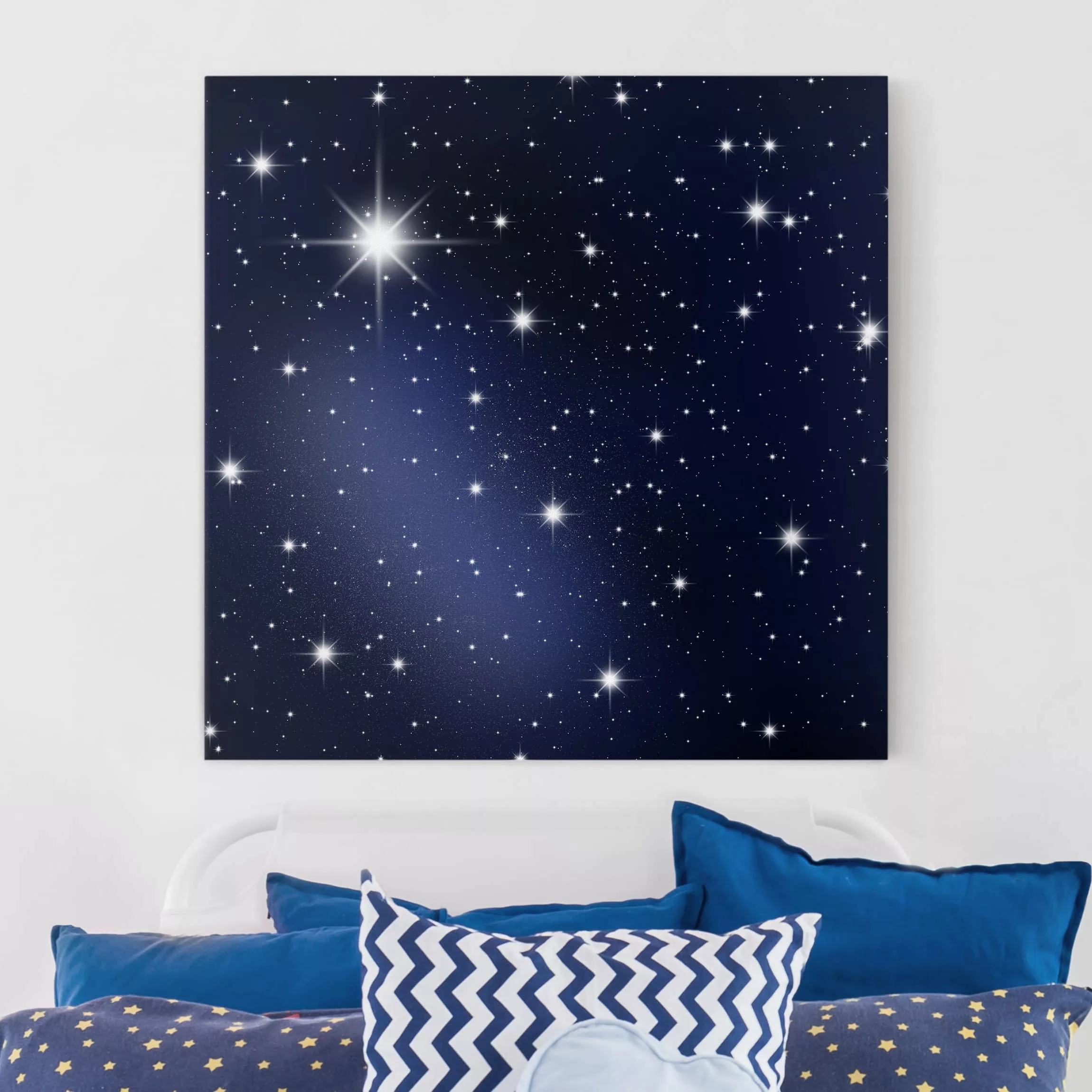 Leinwandbild Weltall - Quadrat Stars günstig online kaufen