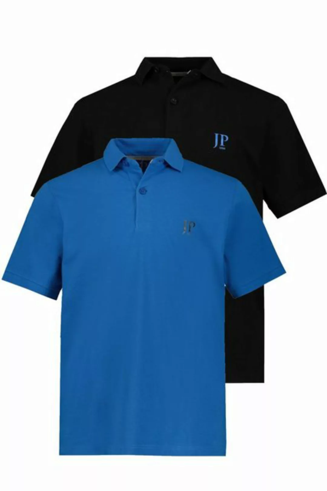 JP1880 Poloshirt Poloshirts Basic 2er-Pack Piqué gekämmte Baumwolle (2-tlg) günstig online kaufen
