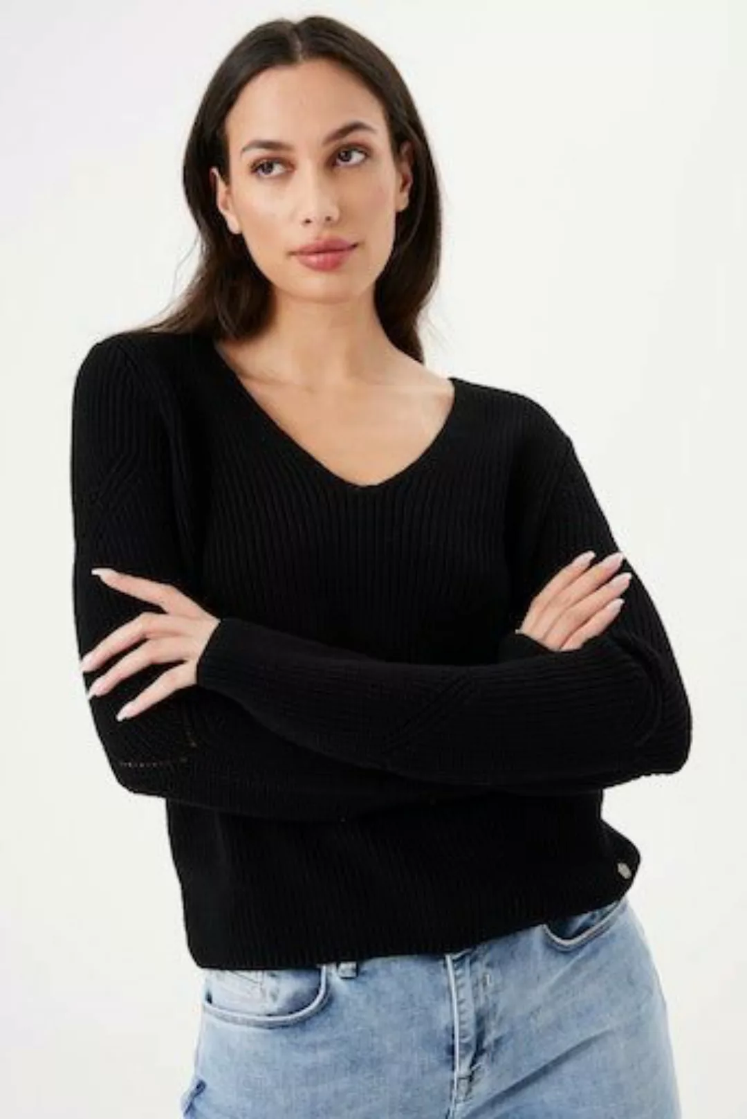 Garcia V-Ausschnitt-Pullover günstig online kaufen