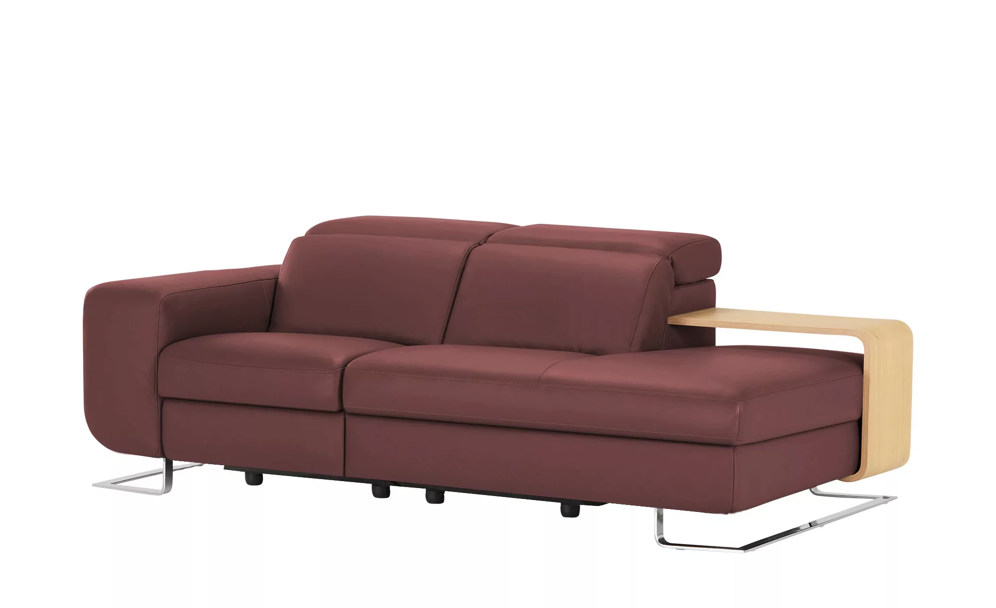 JOOP! Ledersofa  8151 ¦ rot ¦ Maße (cm): B: 211 H: 74 T: 111 Polstermöbel > günstig online kaufen