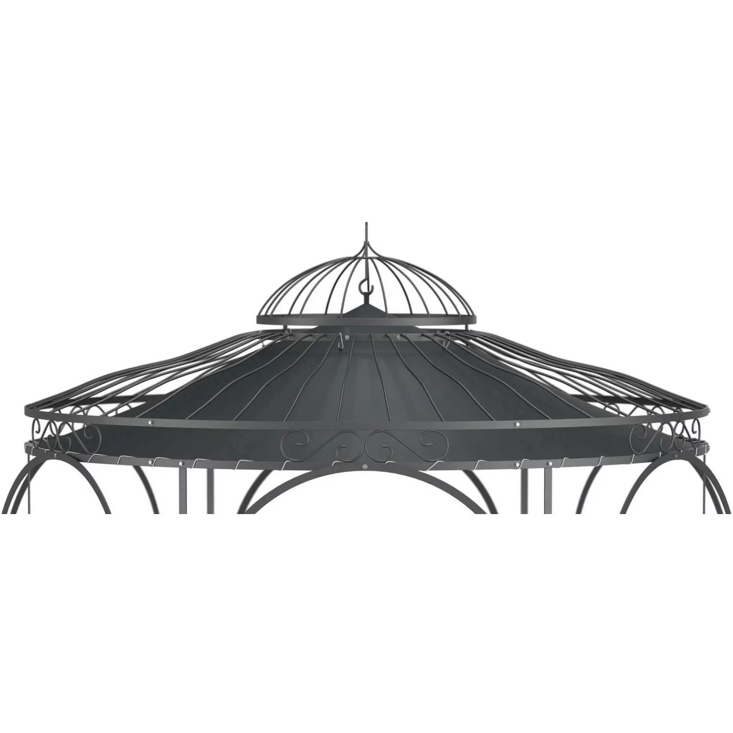 Eleo Sonnensegel Milano Ø 290 cm  für Pavillon Milano Anthrazit günstig online kaufen