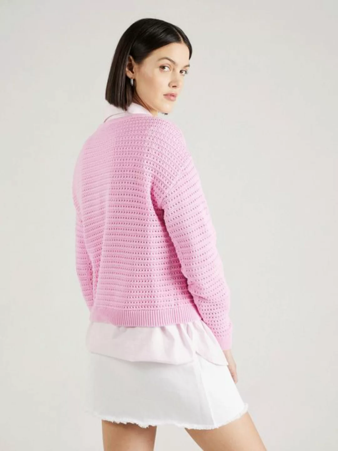 Vila Strickpullover BELLISINA (1-tlg) Lochmuster günstig online kaufen