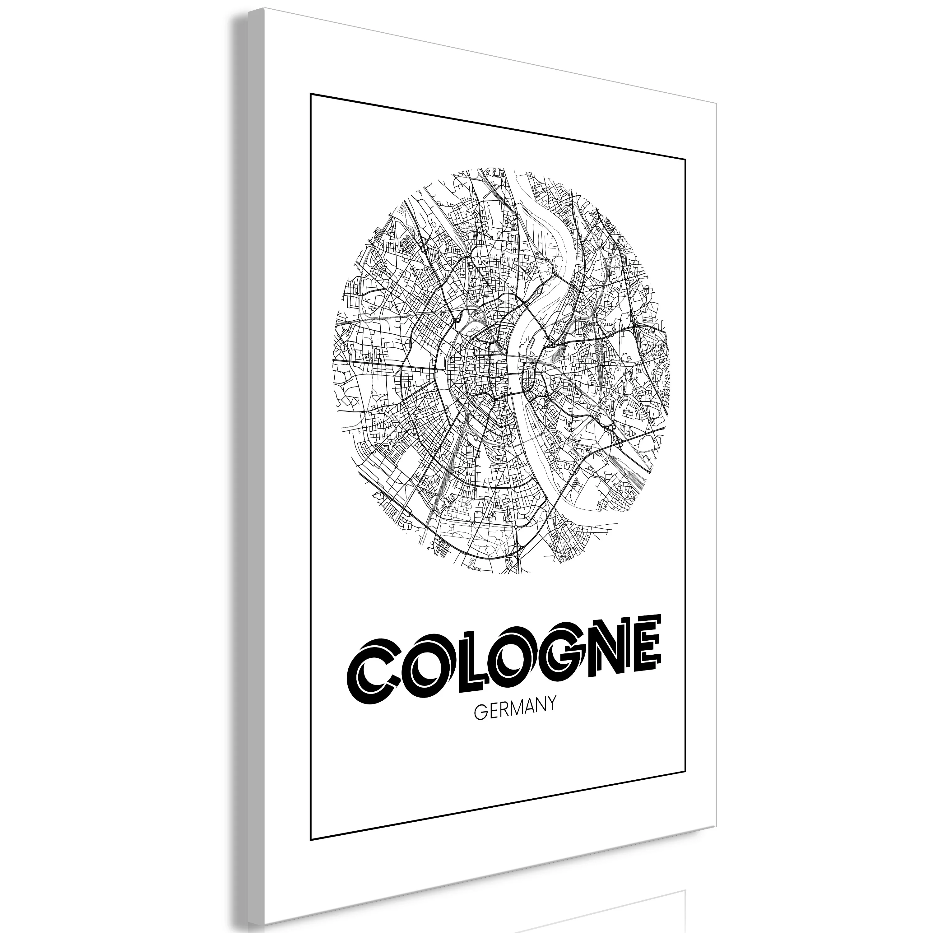 Wandbild - Retro Cologne (1 Part) Vertical günstig online kaufen