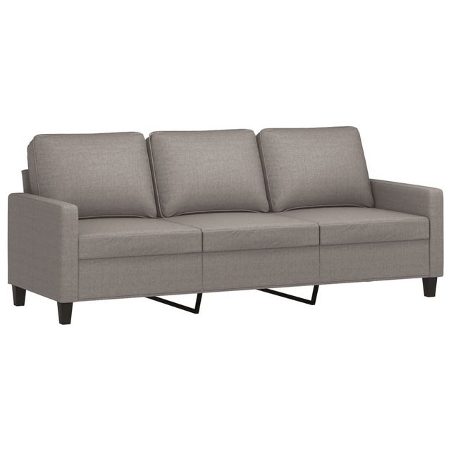 vidaXL Sofa, 3-Sitzer-Sofa Taupe 180 cm Stoff günstig online kaufen