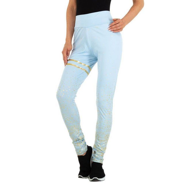 Ital-Design Leggings Damen Freizeit Stretch Klassische Leggings in Blau günstig online kaufen