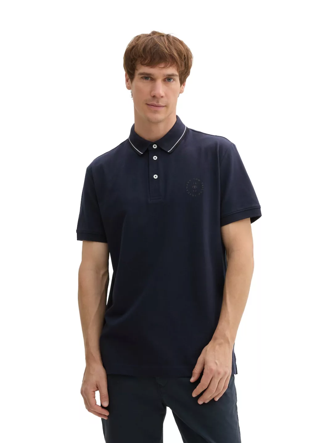 TOM TAILOR Poloshirt mit Logo Print günstig online kaufen