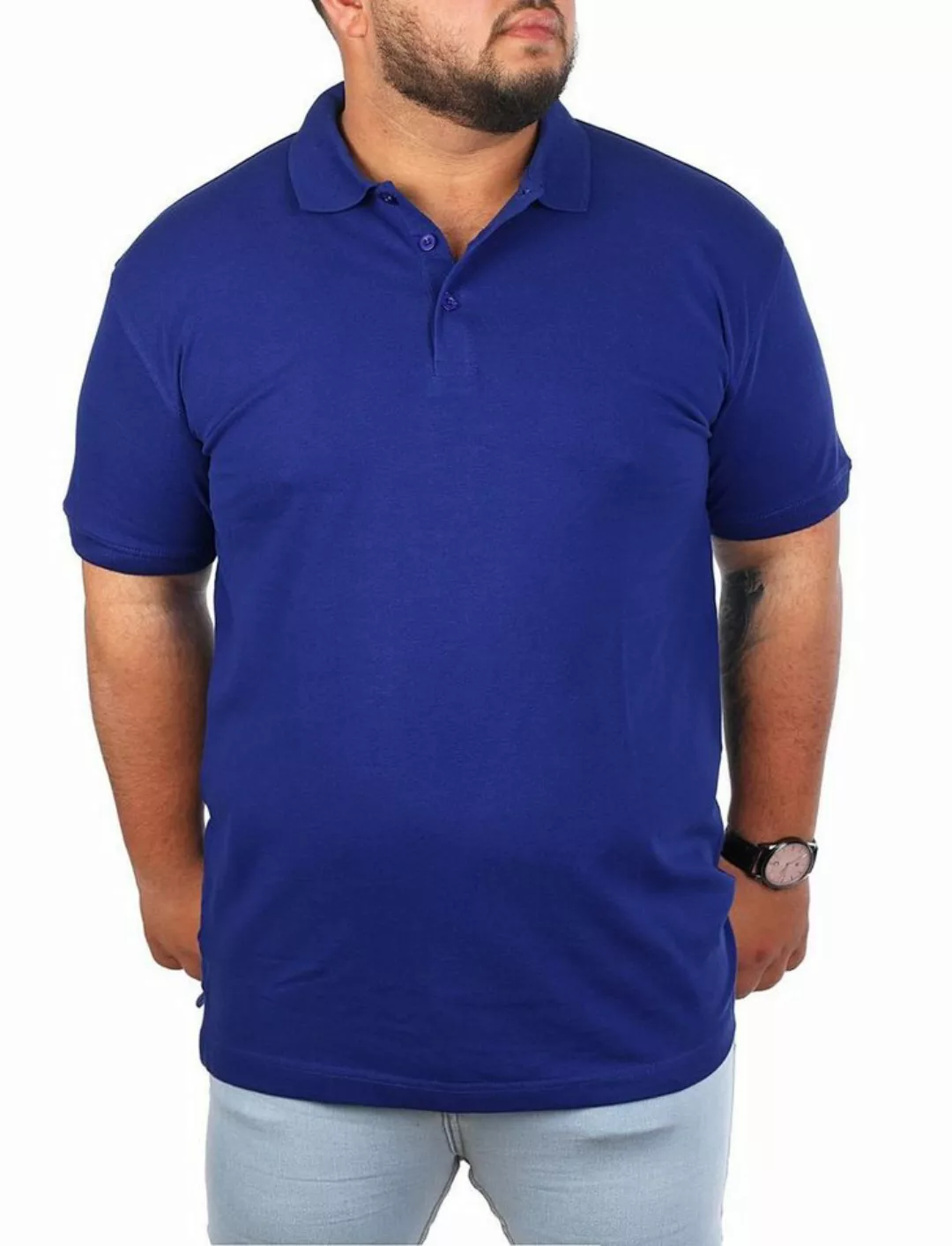 Young & Rich Poloshirt Herren Übergröße Basic big size optimierte moderne P günstig online kaufen