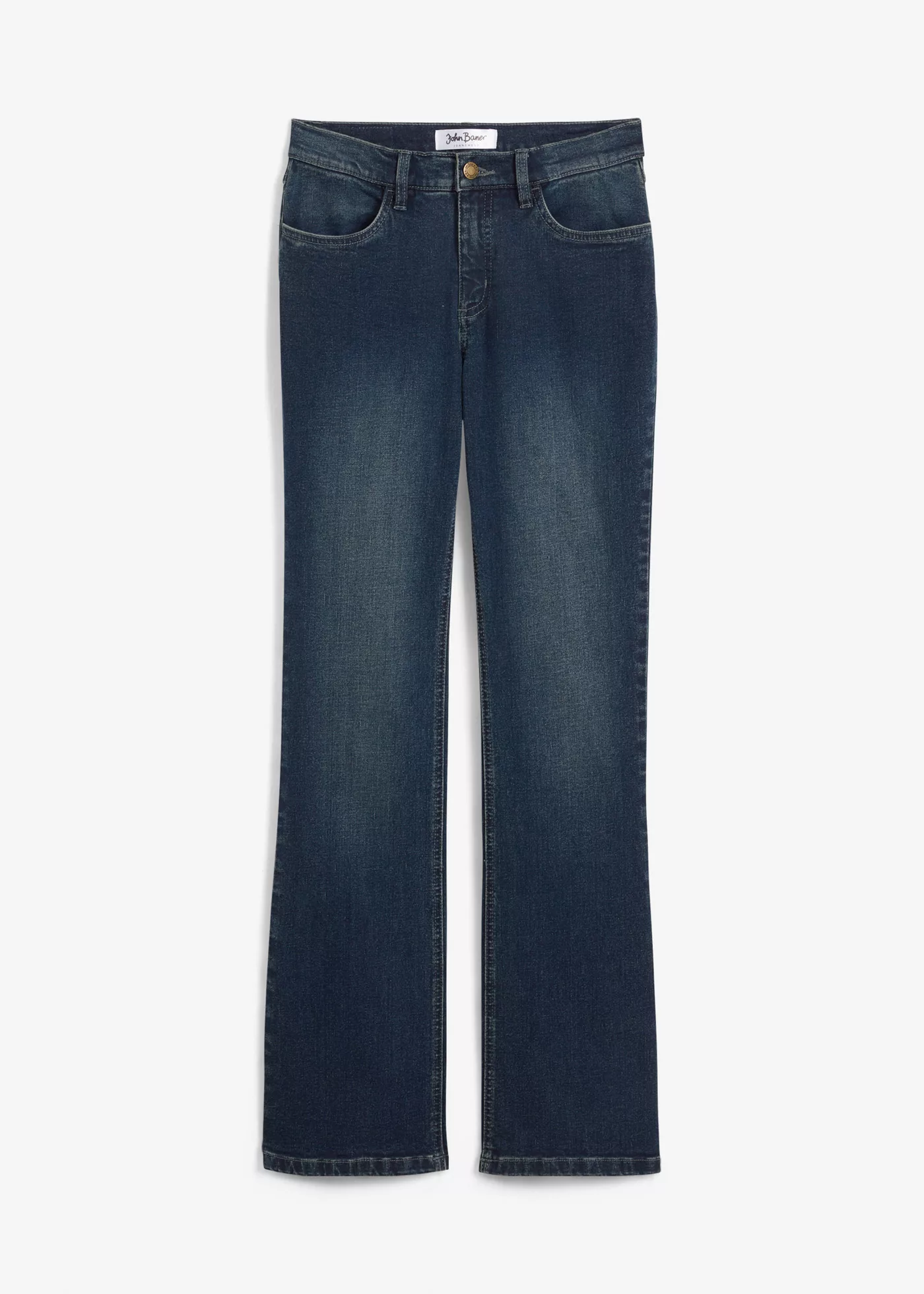 Bootcut Jeans Mid Waist, Stretch günstig online kaufen