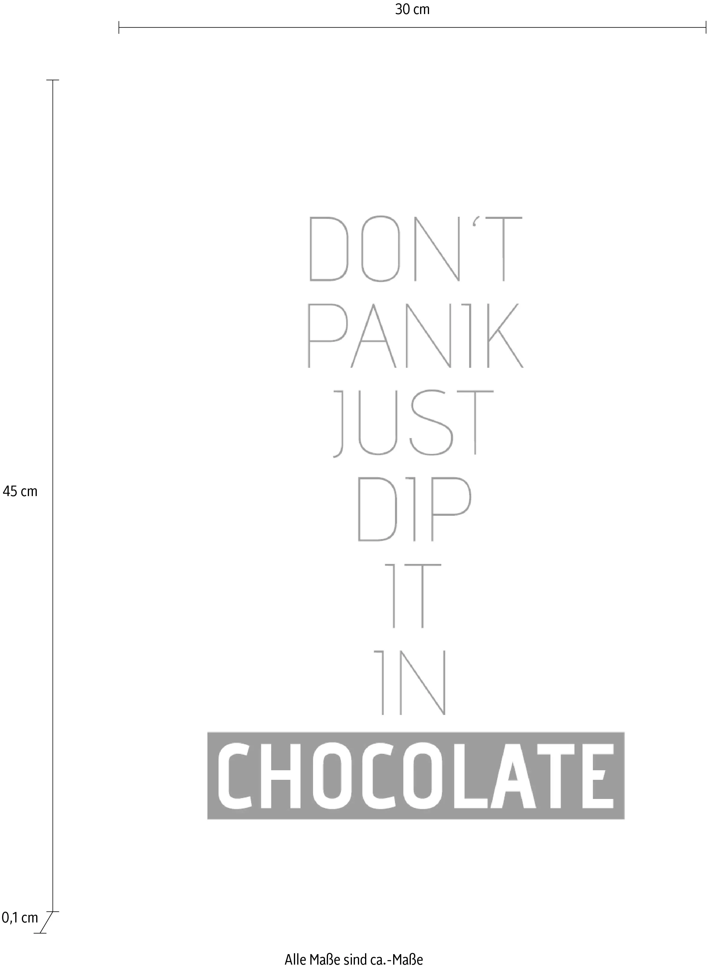 queence Wanddekoobjekt "CHOCOLATE" günstig online kaufen