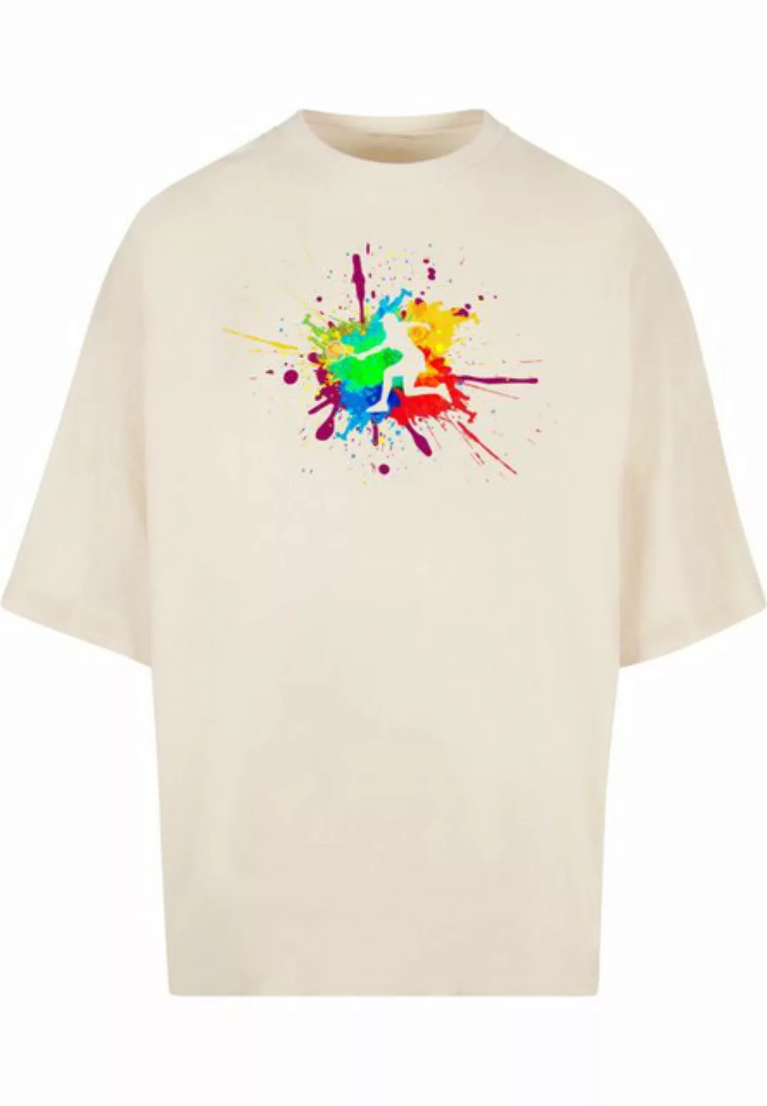 Merchcode T-Shirt Merchcode Herren Color Splash Player Huge Tee (1-tlg) günstig online kaufen