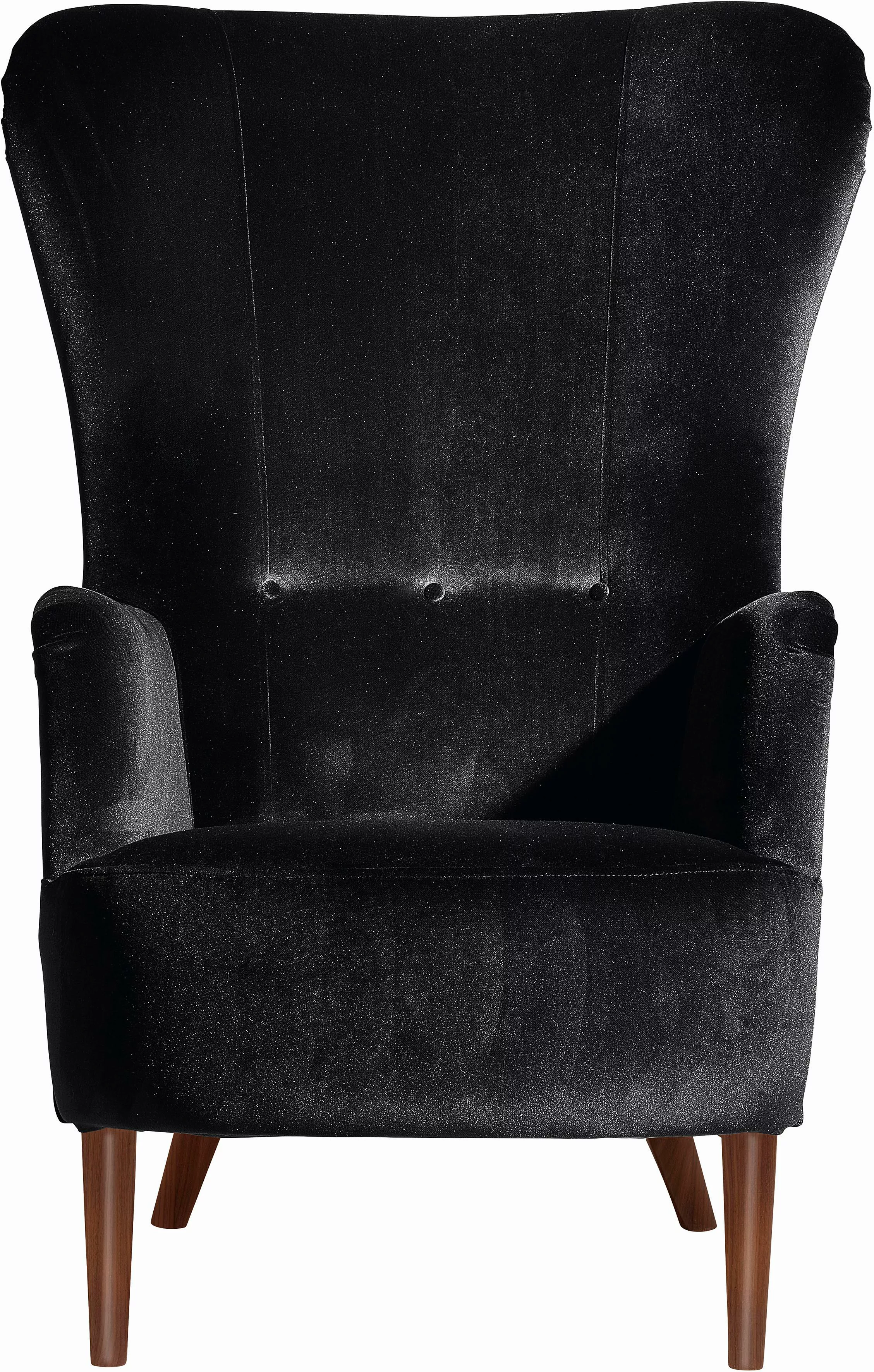 Max Winzer® Sessel »Lianns, Hochlehnsessel, Ohrensessel«, im Retrostil, mit günstig online kaufen