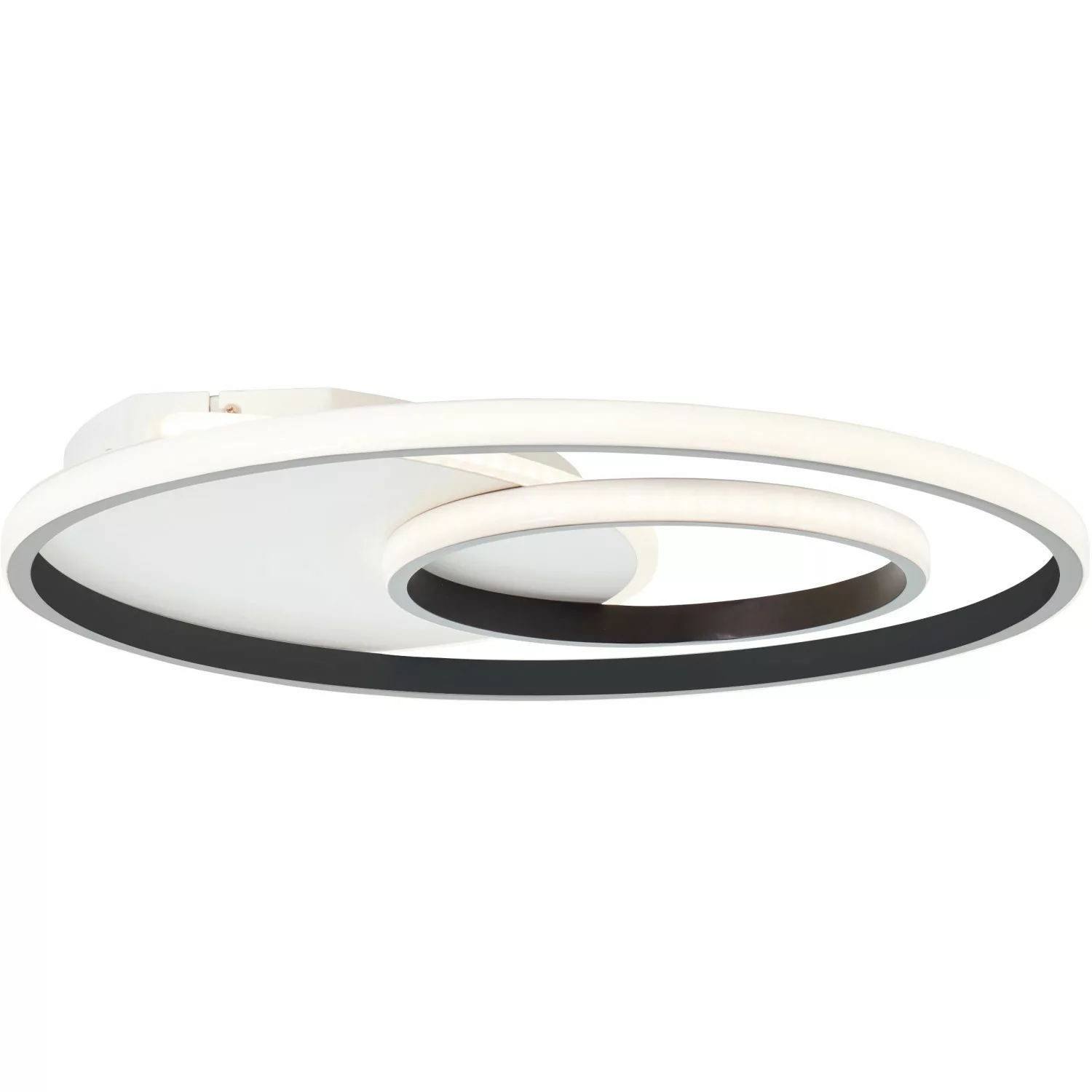 Brilliant LED-Deckenleuchte Merapi Rund Ø 51 cm Weiß und Schwarz günstig online kaufen
