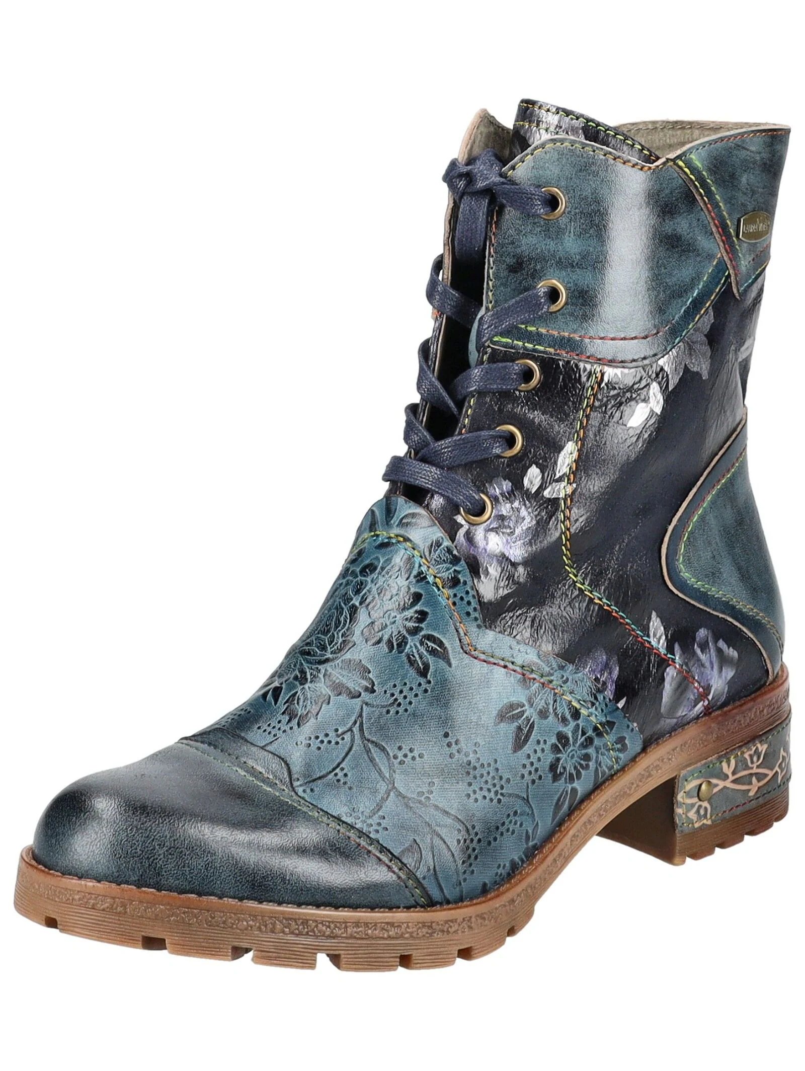 LAURA VITA Schnürstiefelette "LAURA VITA Stiefelette Leder/Textil" günstig online kaufen