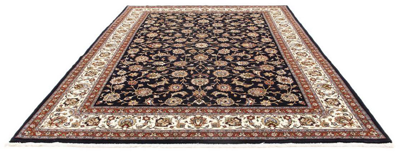 morgenland Wollteppich »Kaschmar Blumenmuster Blu scuro 347 x 252 cm«, rech günstig online kaufen