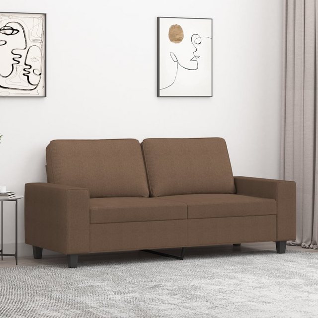 vidaXL Sofa 2-Sitzer-Sofa Creme 140 cm Stoff günstig online kaufen
