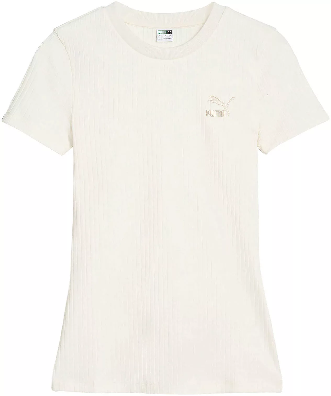 PUMA T-Shirt "CLASSICS RIBBED SLIM TEE" günstig online kaufen