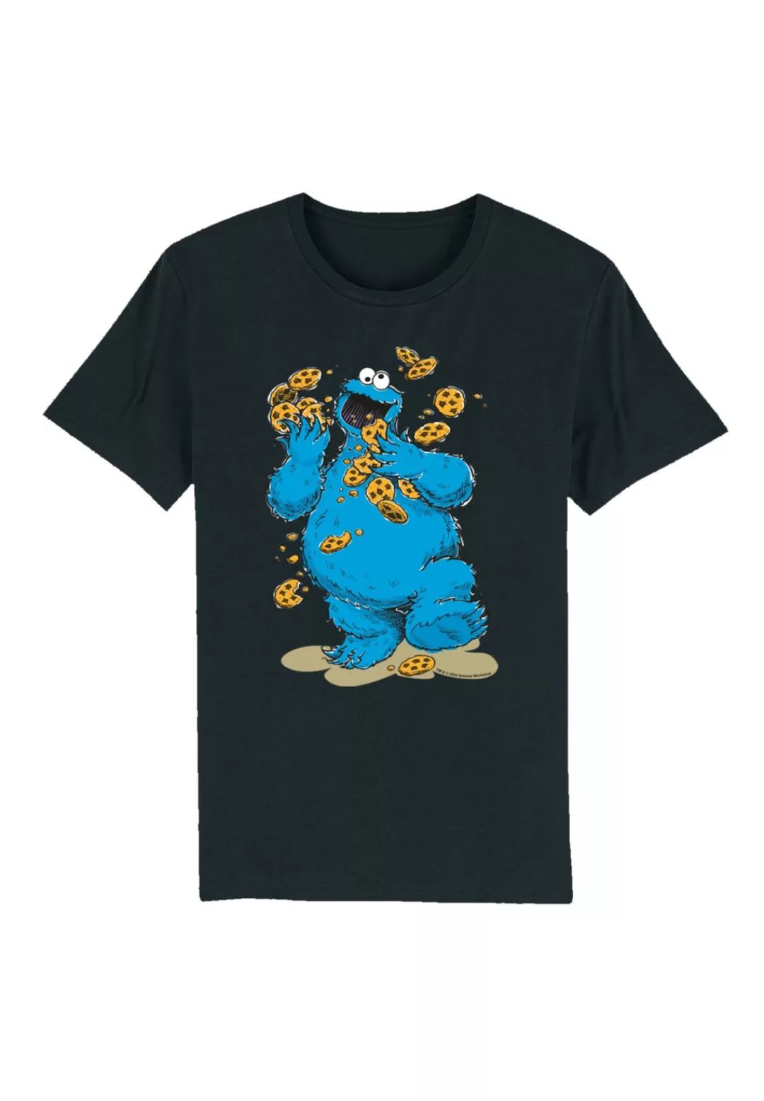 F4NT4STIC T-Shirt "Sesamstraße Cookie Monster Cookies Everywere", Premium Q günstig online kaufen