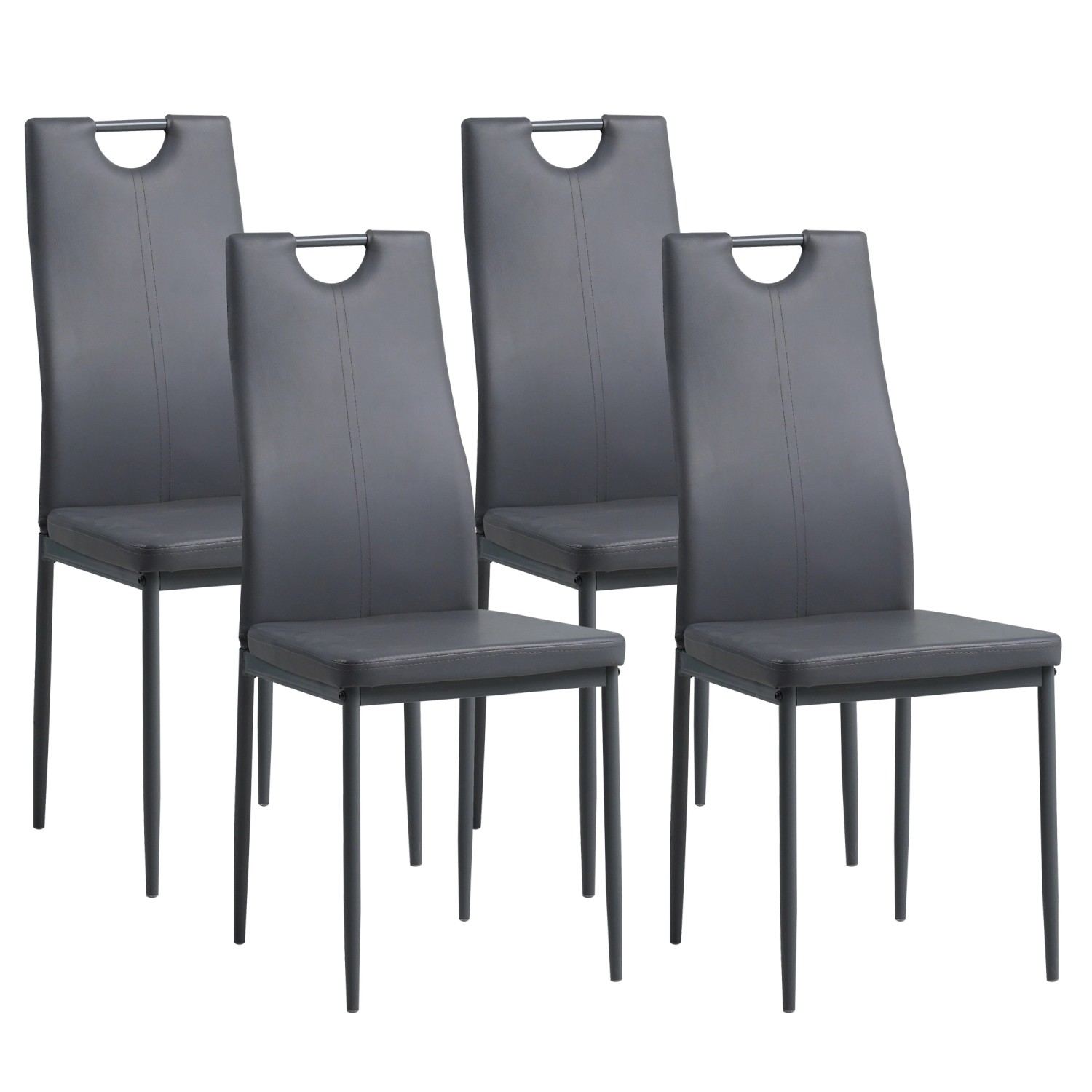 Albatros Esszimmerstühle SALERNO 4er Set Grau günstig online kaufen