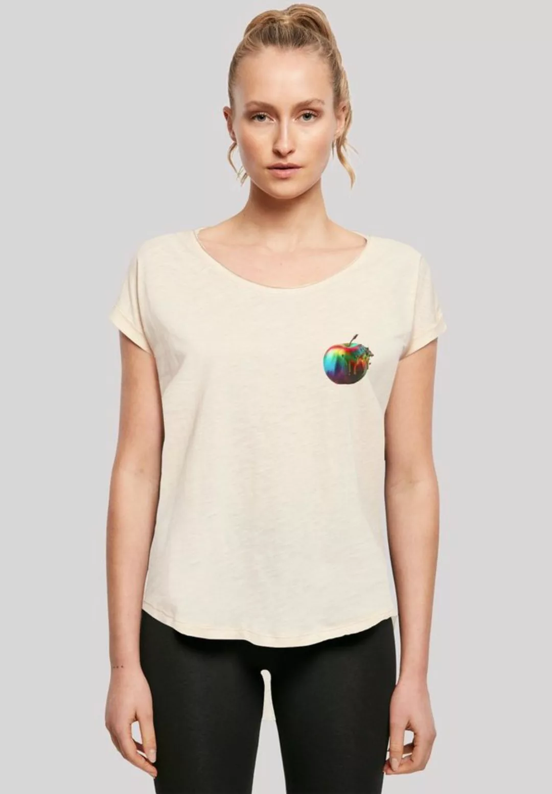 F4NT4STIC T-Shirt "Colorfood Collection - Rainbow Apple", Print günstig online kaufen