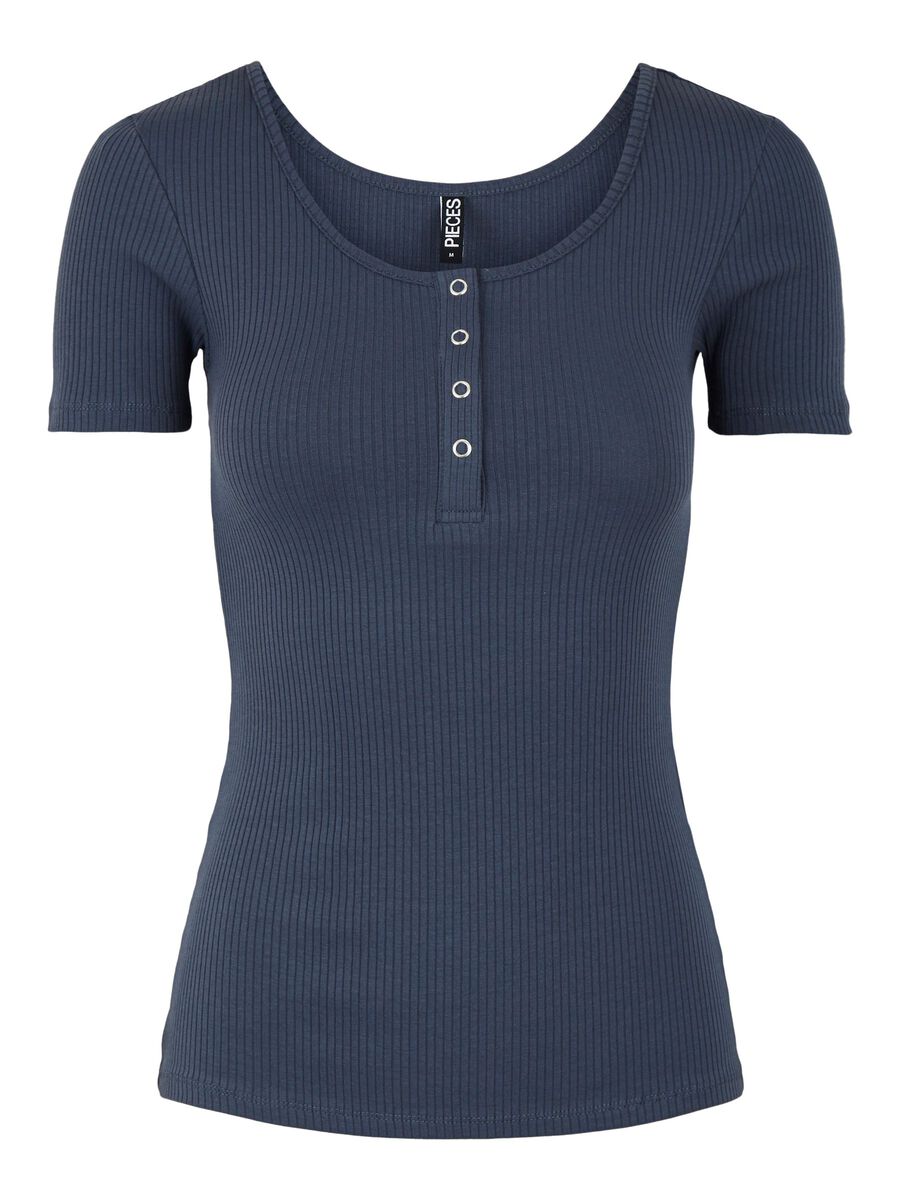 Pieces Kitte Kurzärmeliges T-shirt M Ombre Blue günstig online kaufen