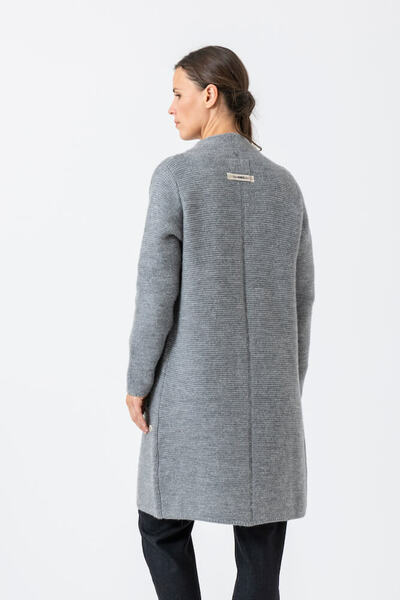 Strickmantel Damen Strickjacke Elliana Aus Schurwolle (Kbt) - Uni günstig online kaufen