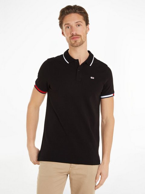 Tommy Jeans Poloshirt TJM REG FLAG CUFFS POLO mit Polokragen günstig online kaufen