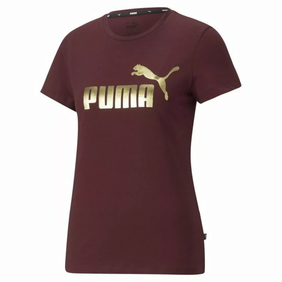 PUMA T-Shirt Damen T-Shirt - ESS+ Metallic Logo Tee, Rundhals günstig online kaufen