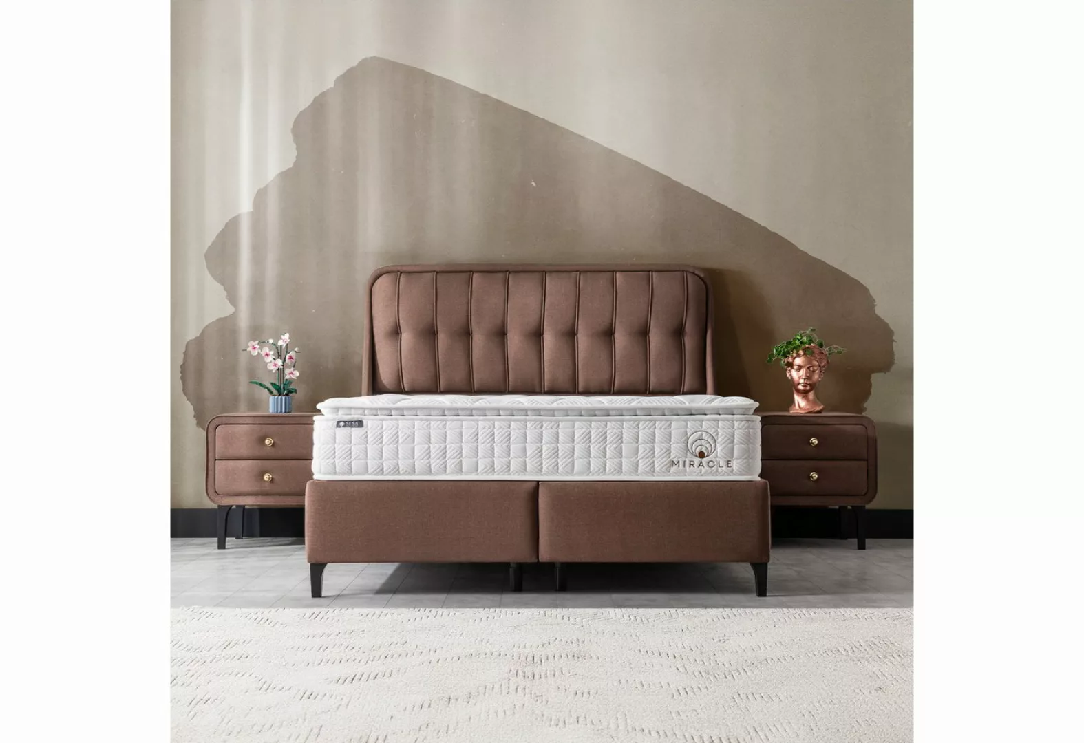 SESA Home & Living Boxspringbett MIRACLE, inkl. großer Stauraum, Aufbauserv günstig online kaufen