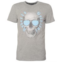 Herren T-Shirt Stitched Skull günstig online kaufen