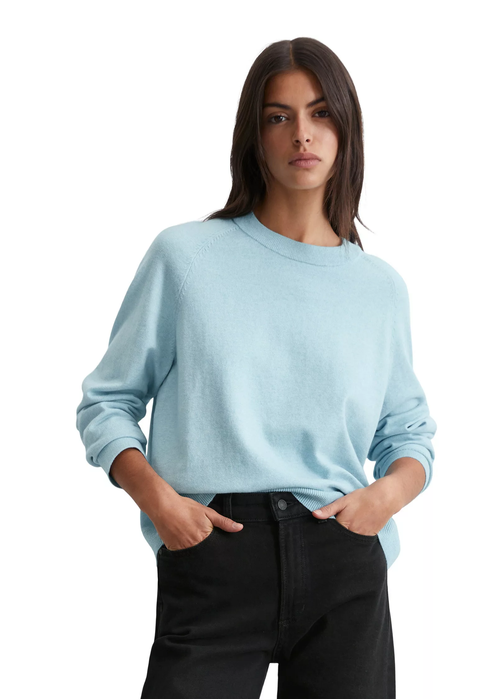 Marc OPolo DENIM Strickpullover "aus softem Bio-Baumwoll-Mix" günstig online kaufen