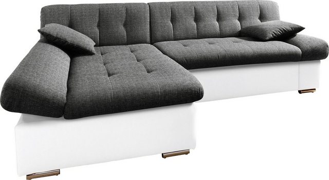 TRENDMANUFAKTUR Ecksofa "Reggae, modern und bequem, aktueller Materialmix, günstig online kaufen