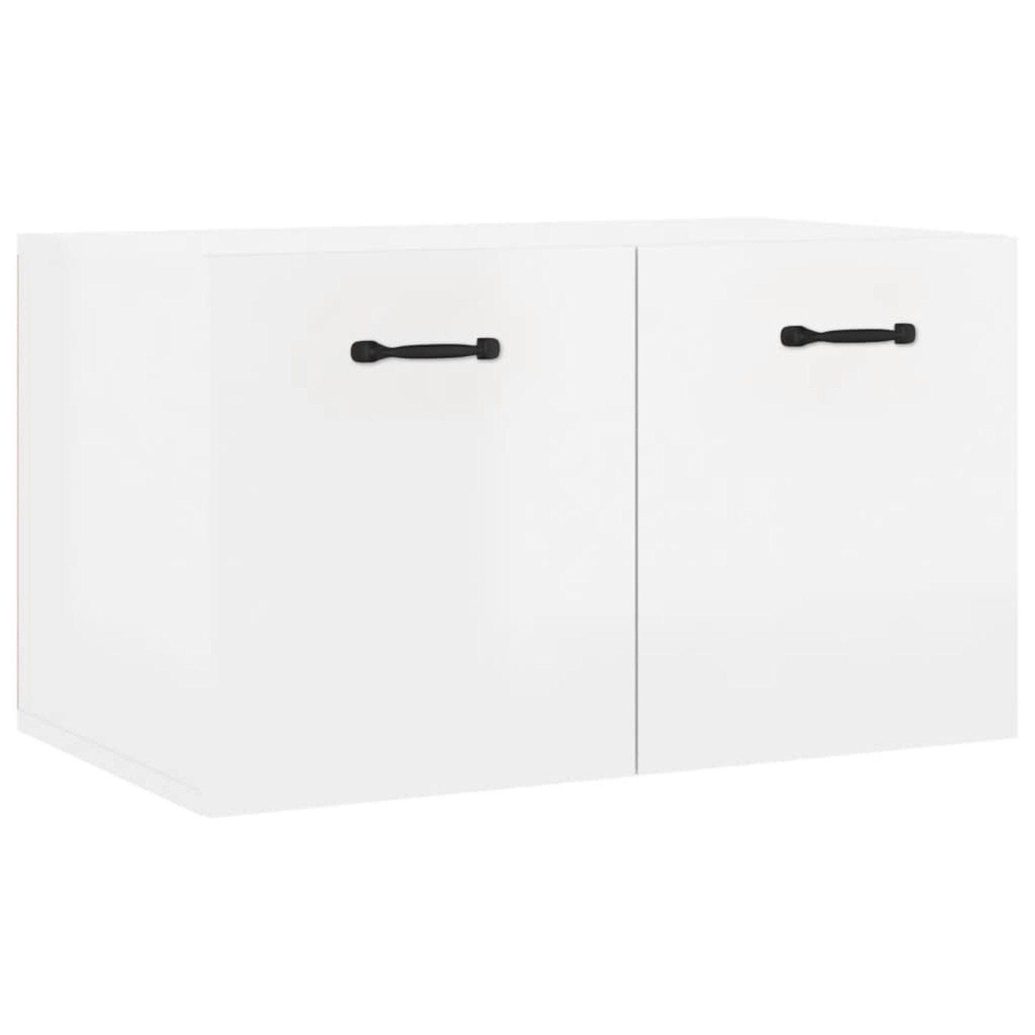 vidaXL Hängeschrank Wandschrank Hochglanz-Weiß 60x36,5x35 cm Holzwerkstoff günstig online kaufen