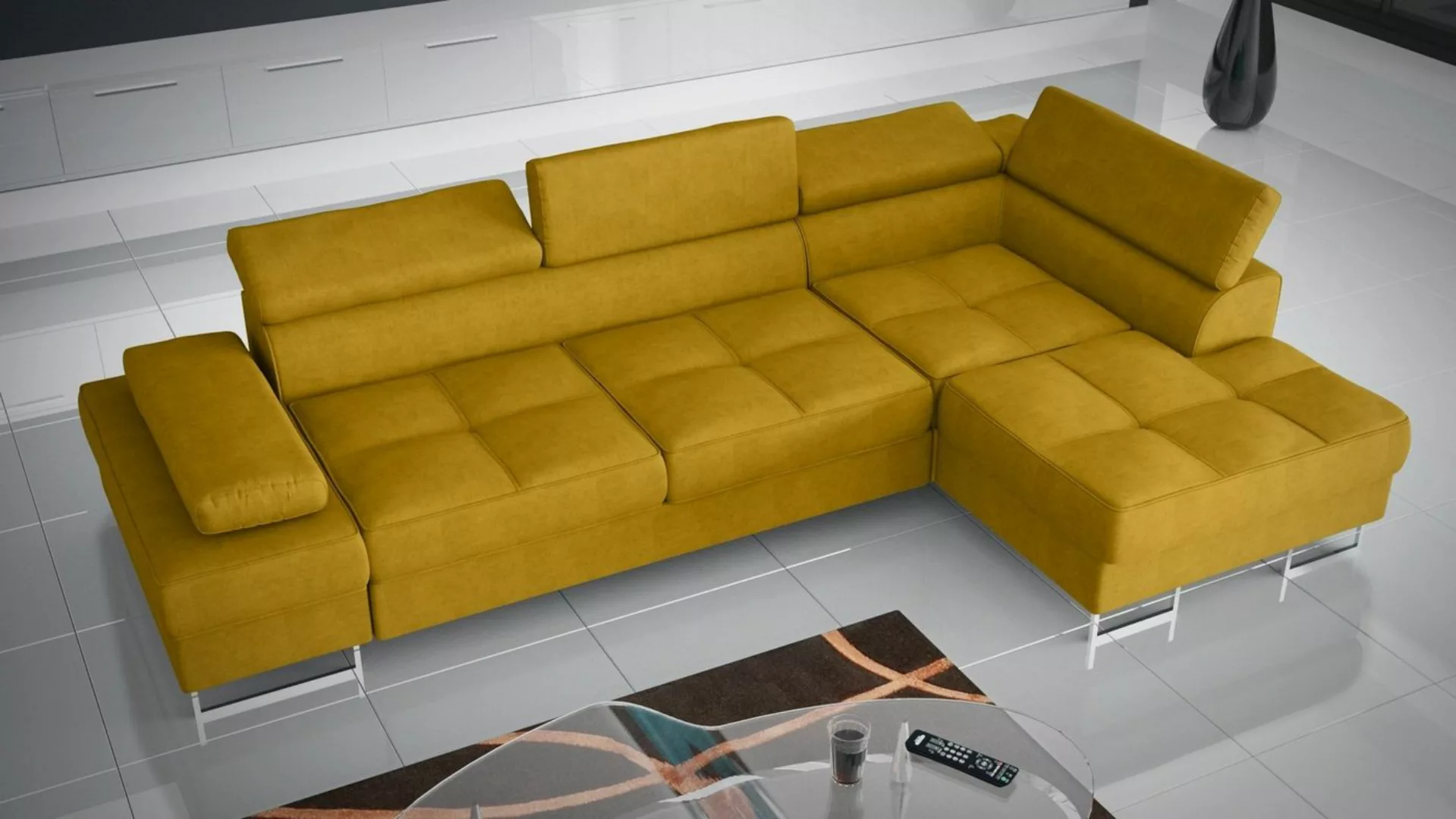 Möbel für Dich Ecksofa Galaxy Max, mit Stoff-und Farbauswahl, Schlaffunktio günstig online kaufen