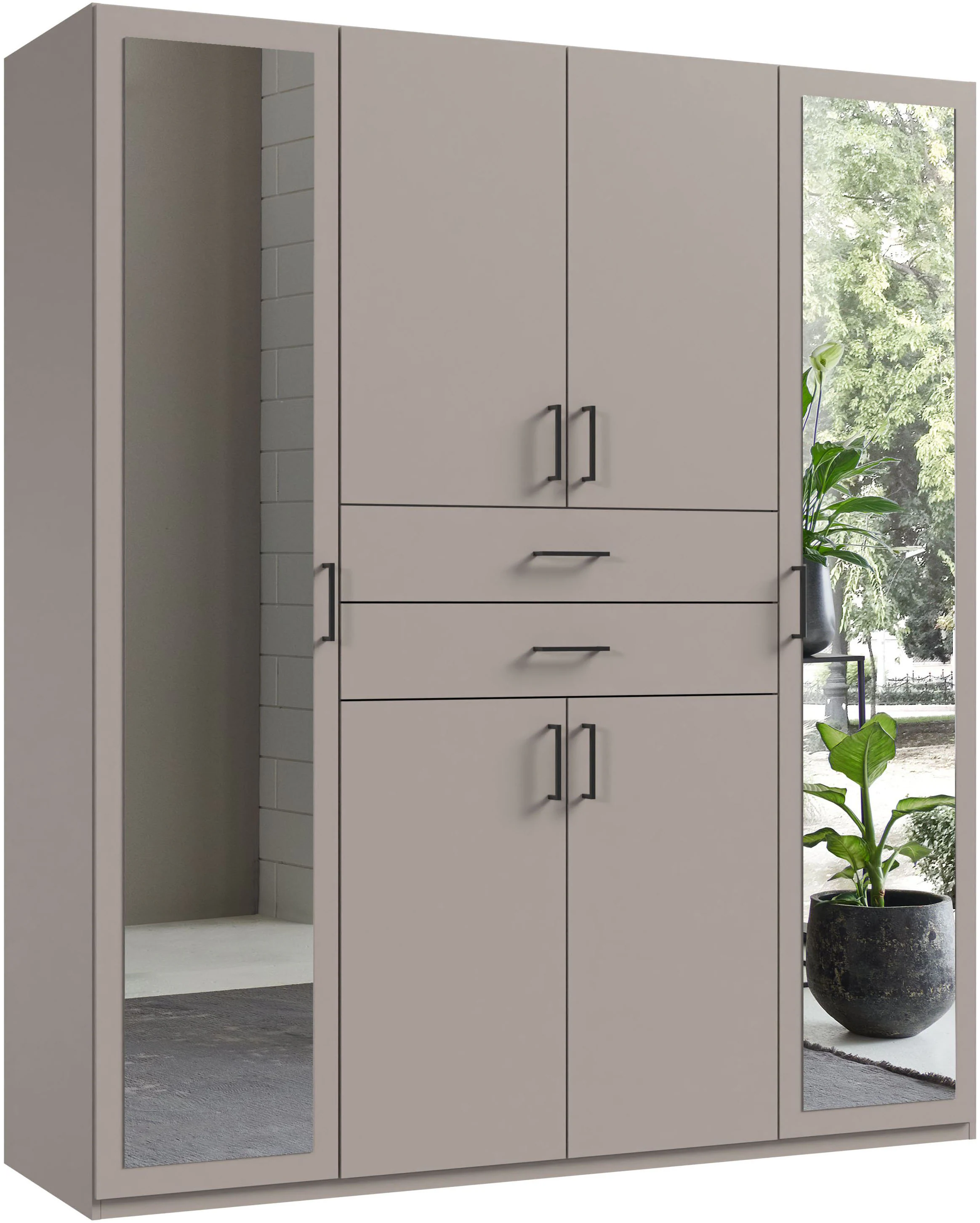 Wimex Kleiderschrank "Diver Drehtürenschrank mit Spiegel, 180, 225 o. 270cm günstig online kaufen
