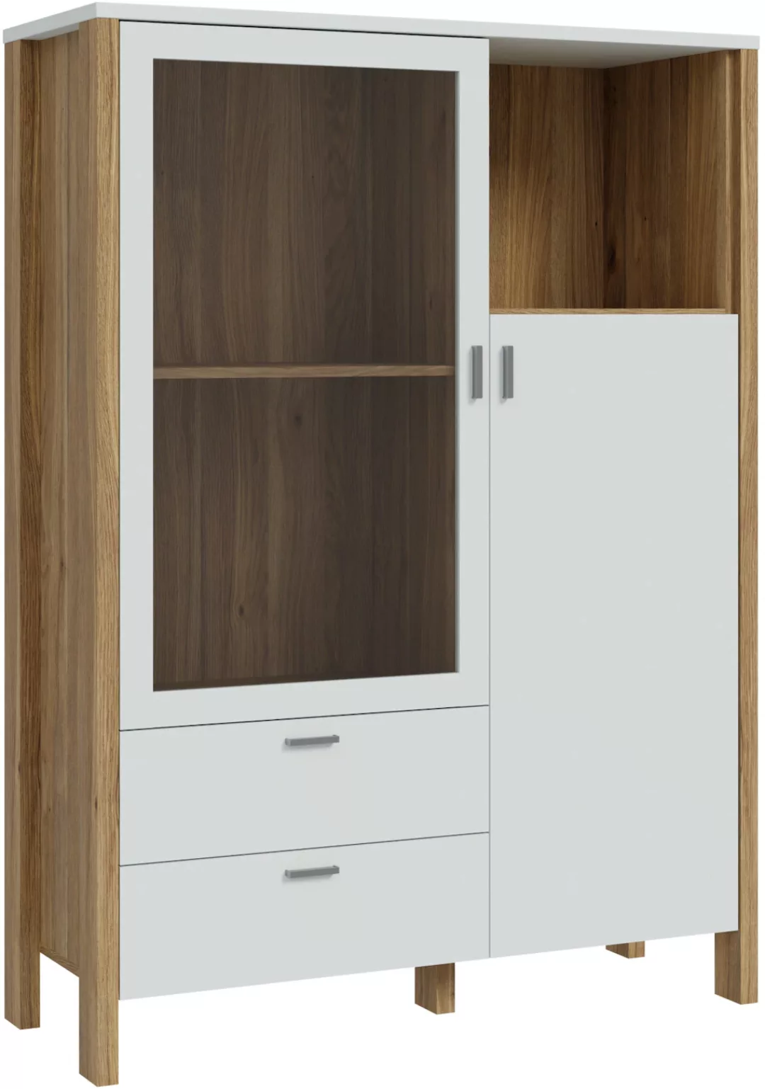 FORTE Highboard "Jytana", Breite 103,4 cm, Schiebetüre mit Lamellenoptik, M günstig online kaufen